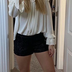 Sequin shorts